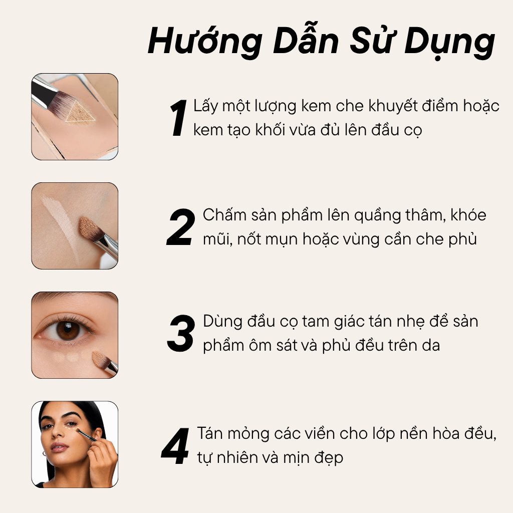 Cọ Che Khuyết Điểm BH Cosmetics Concealer Brush BH292